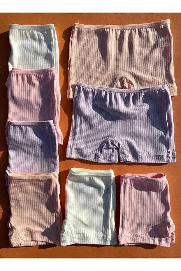 Детские трусы для девочек хлопковые комплект 8 шт Basics Victroy, Light Pink