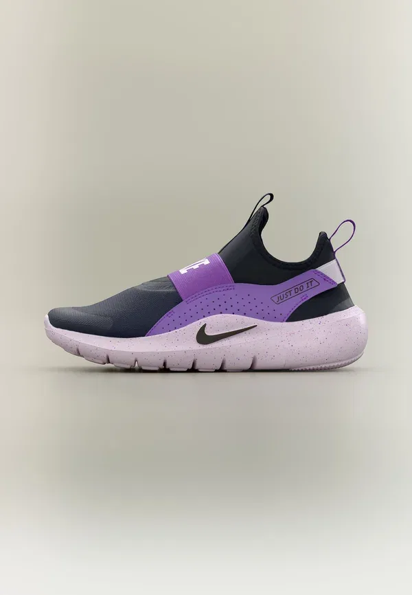 Кроссовки с утеплением Flex runner Nike Performance blackened blue/black/bright violet/bleached lilac, черный/синий/фиолетовый/сиреневый
