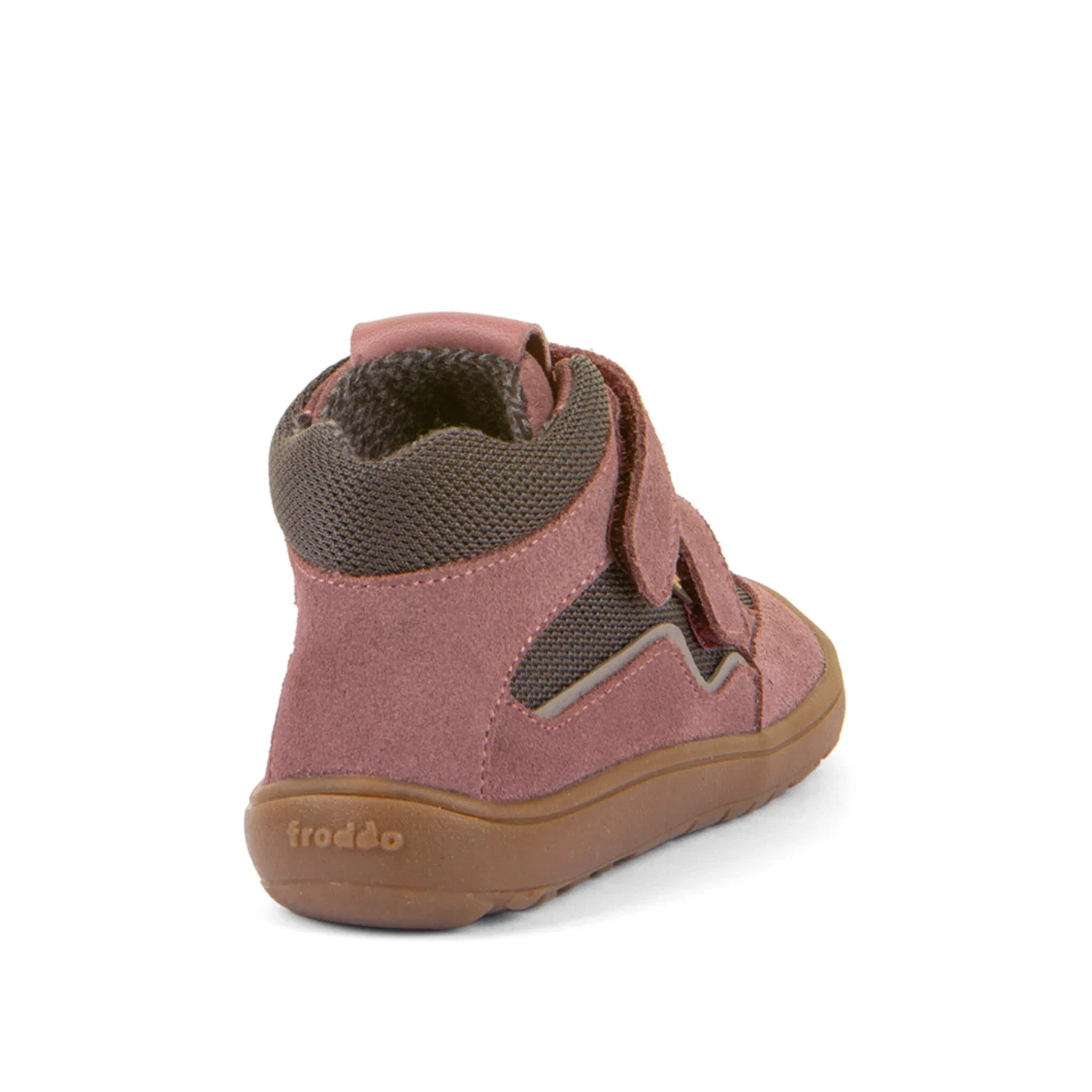 Детские зимние ботинки для ходьбы босиком с TEX-мембраной froddo, Pink-Grey — фото 2