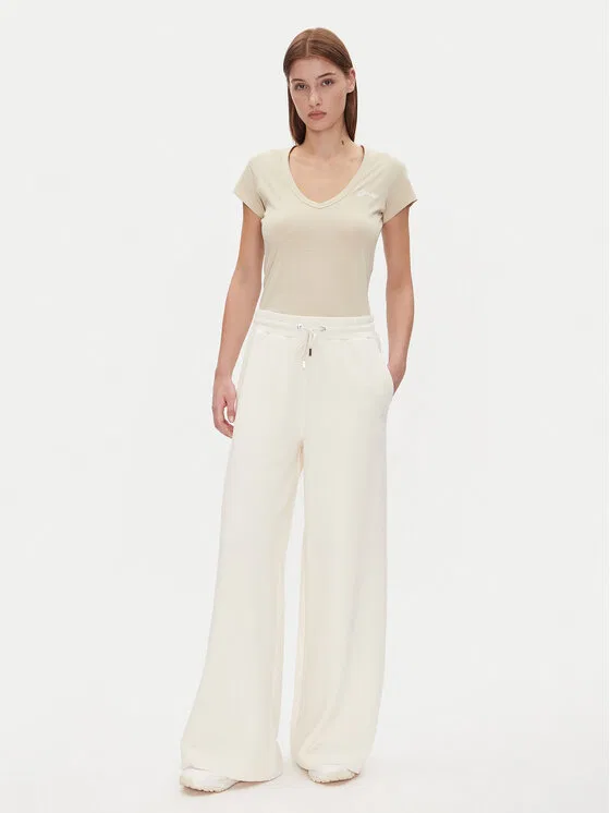 Футболка slim fit C_Eslane_4 Boss, бежевый — фото 2