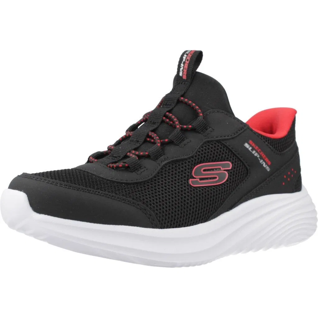 Детские кроссовки с технологией Slip-ins Bounder Pro Skechers, Schwarz Weiss Schwarz