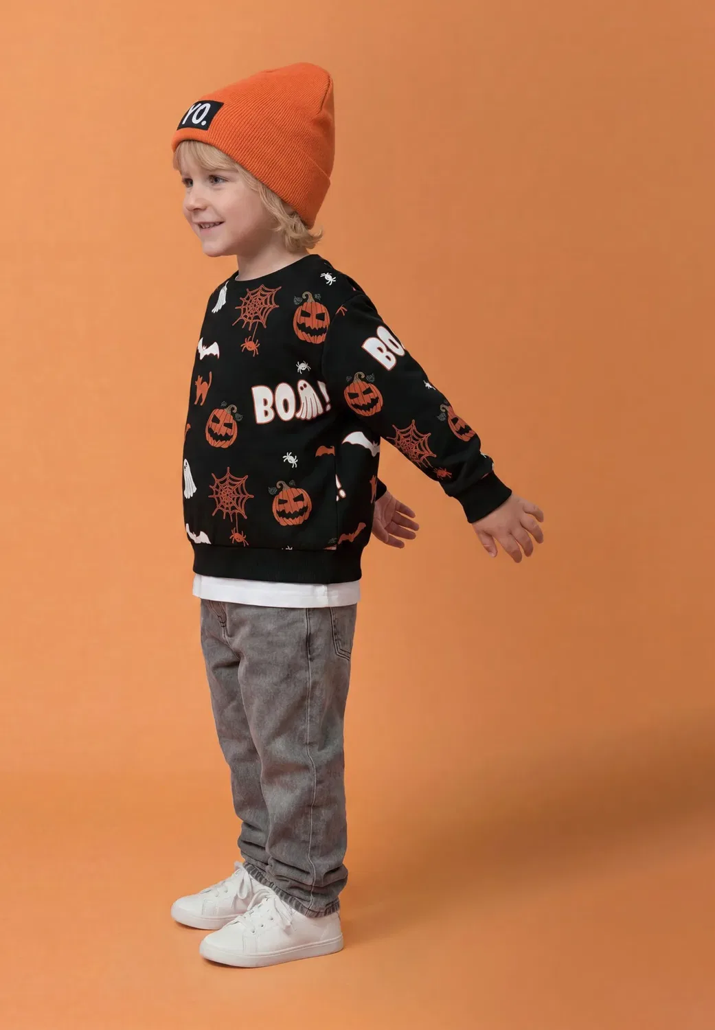 Nmnovar nreg sweat box bru unisex - толстовка Name It, Black