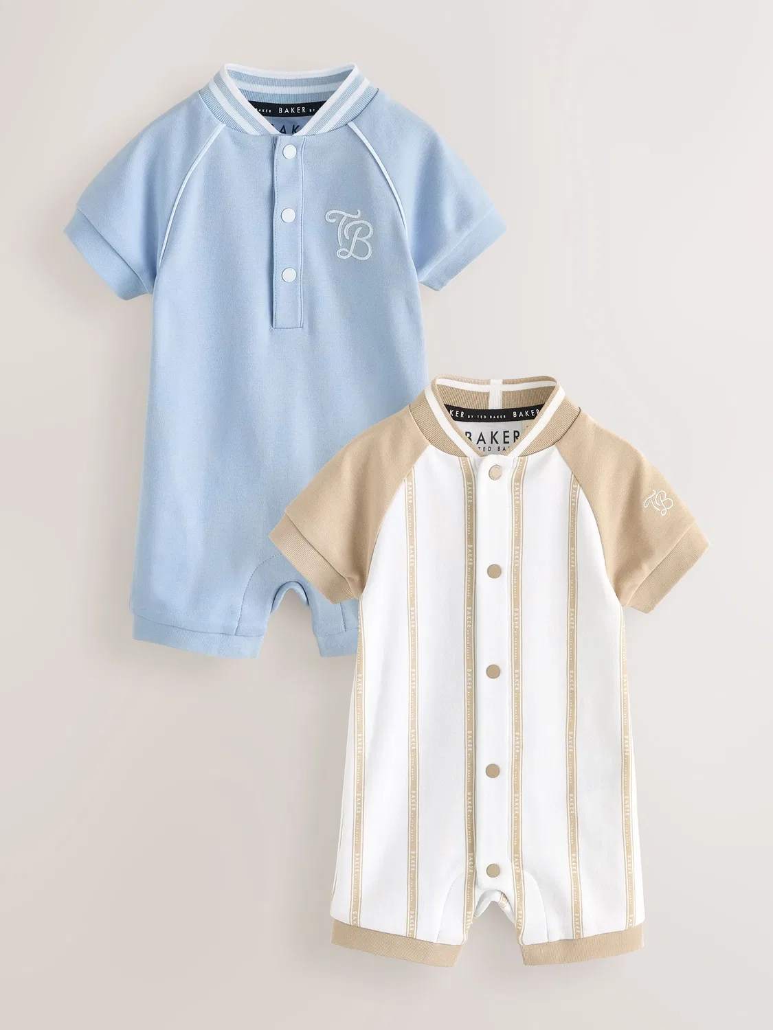 Ромперы 2 шт., Varsity Baker by Ted Baker, голубой/камень