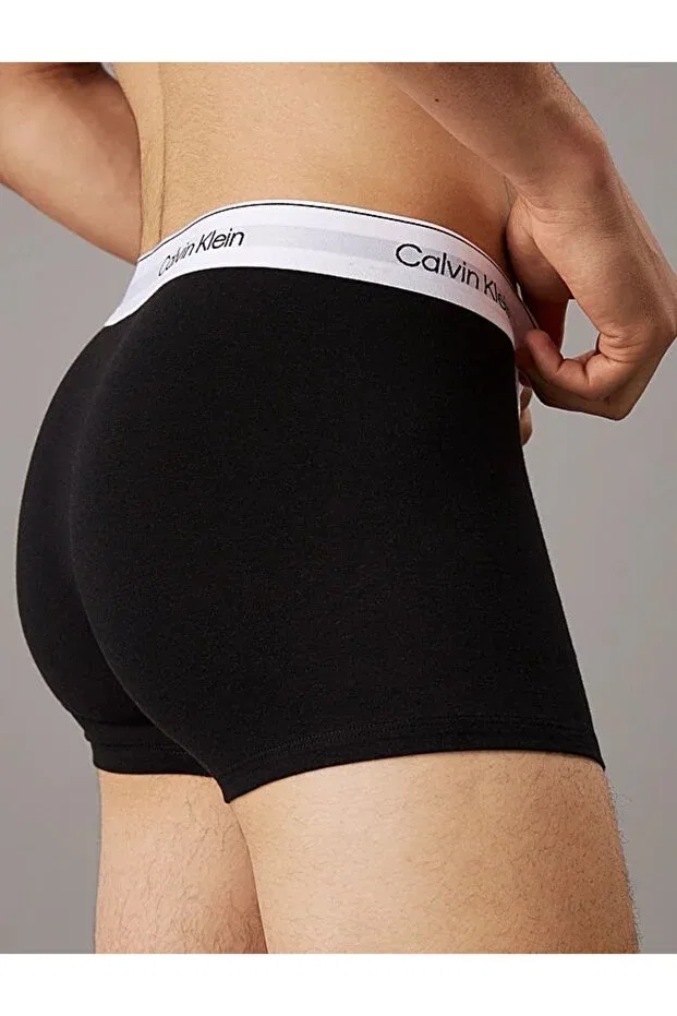 Мужские боксеры с принтом Calvin Klein, Grey Heather, White, Black — фото 3