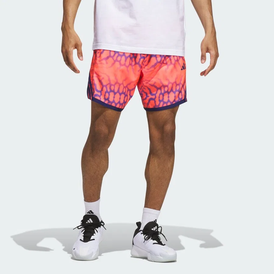 Спортивные шорты ADIDAS PERFORMANCE свободного кроя 'Crazy Lite' оранжевого цвета — фото 4