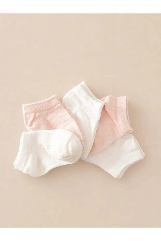Детские пинетки для девочек хлопковые 5-Pack Kore, Nude Color
