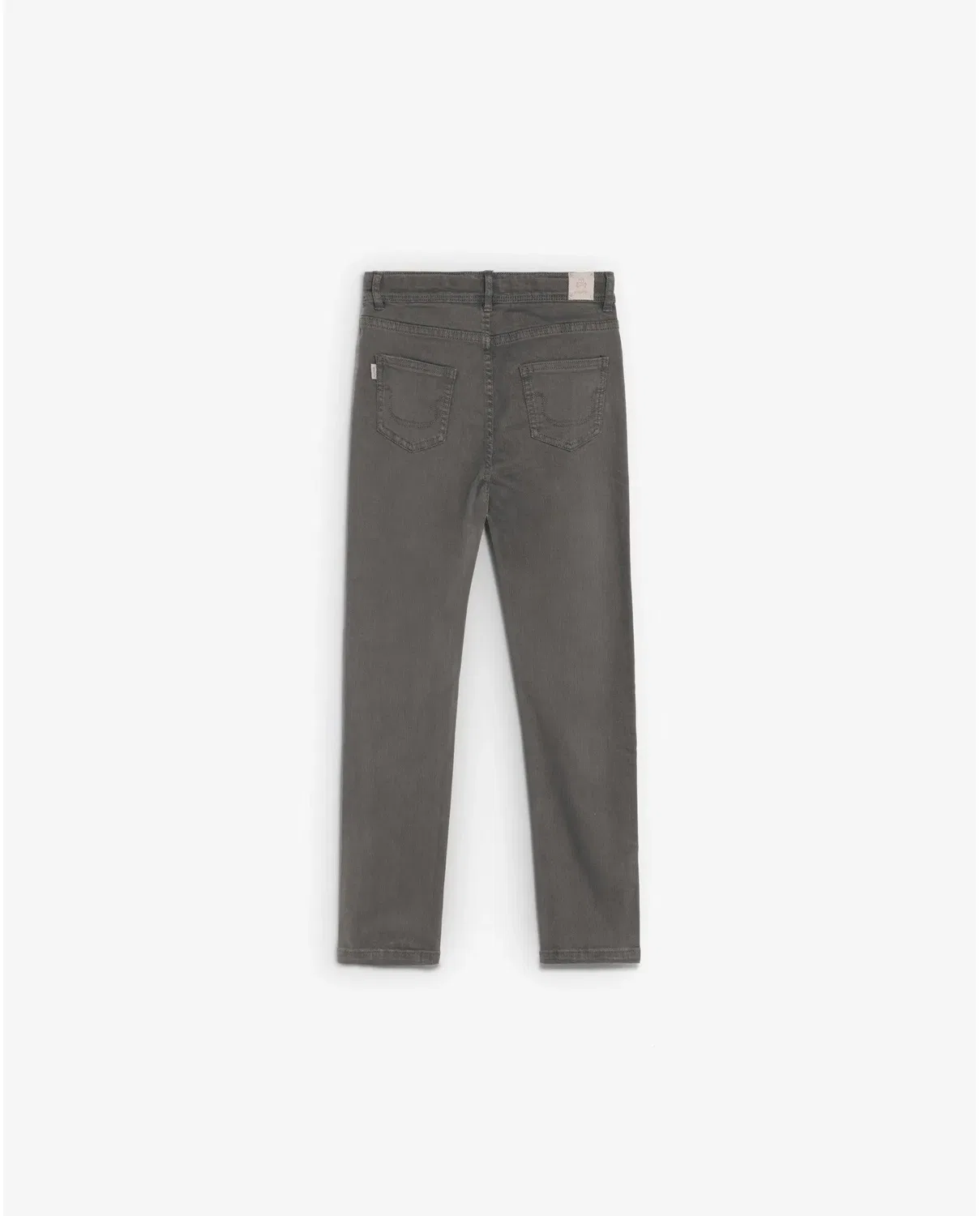Детские джинсы для мальчиков хлопковые Vaquero de niño slim fit cinco bolsillos con trabillas Navy Scalpers, Gris — фото 2