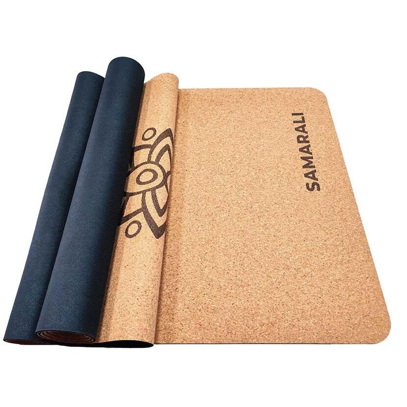 

Классический коврик для йоги Samarali из пробки, бежевый