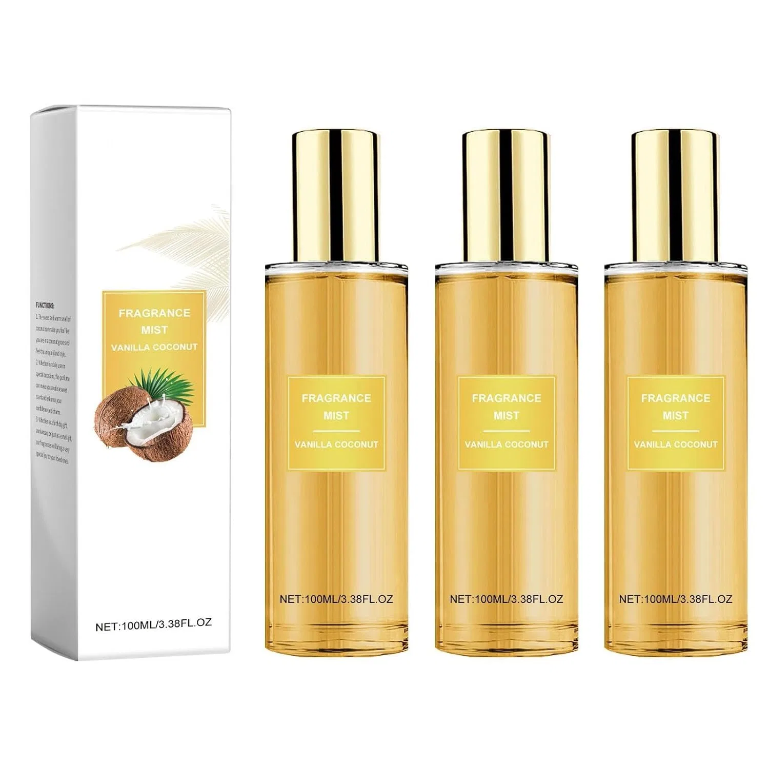 Спрей для тела Vanilla Coconuts Perfume, 300 мл, 3 шт Generisch