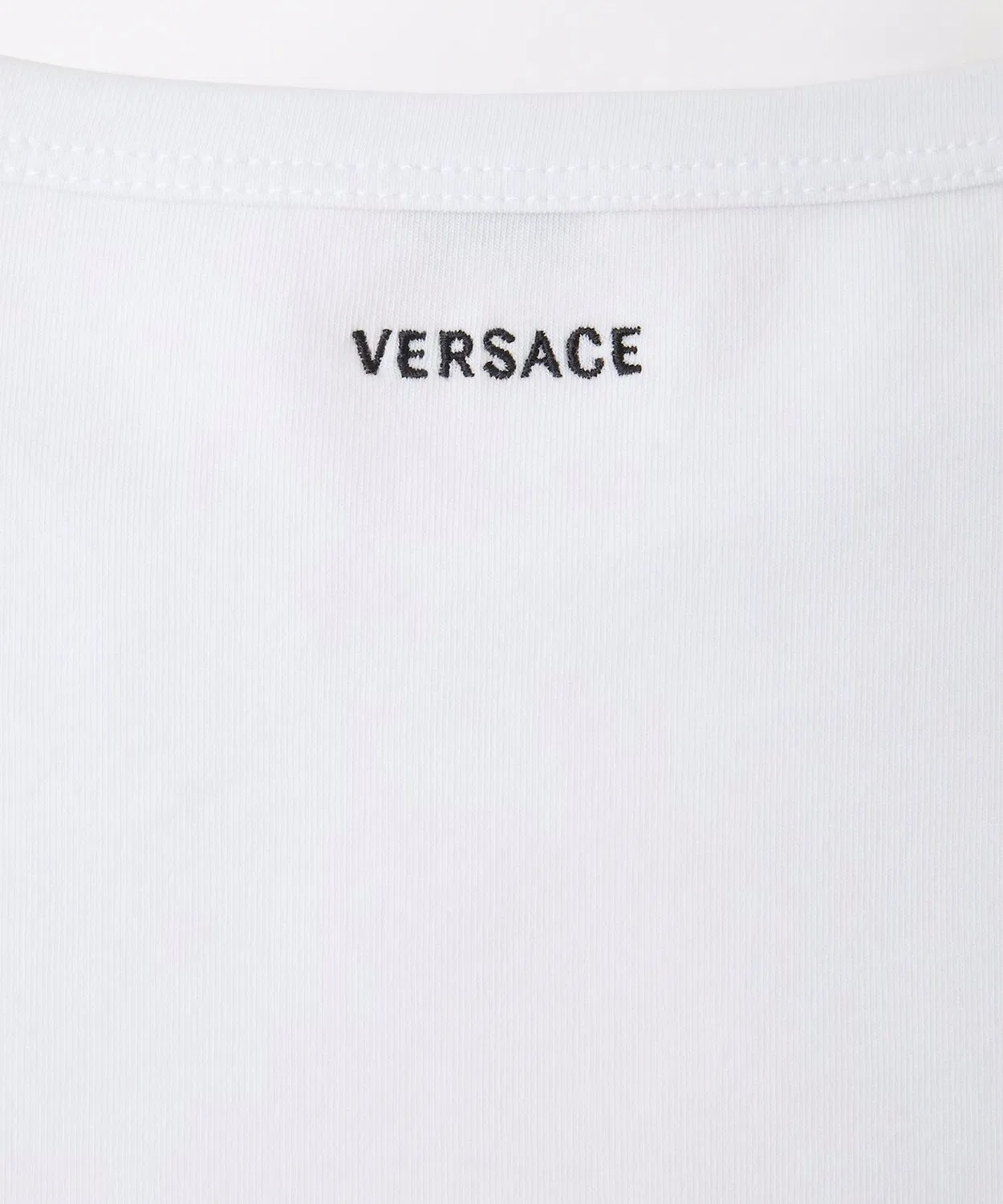 Мужская футболка с вышивкой Versace, Белая — фото 3