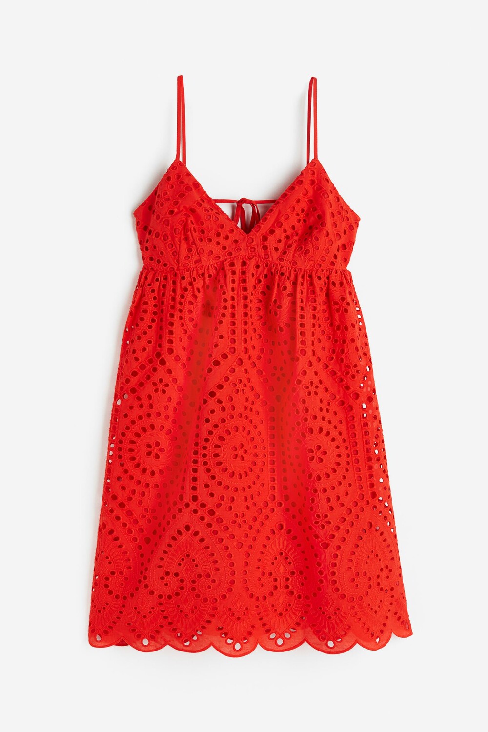 

Платье H&M Eyelet Embroidery, красный