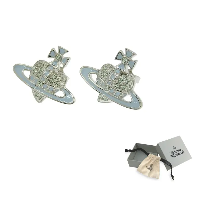 

Vivienne Westwood Сережки из латуни Unisex, серебристые/синие