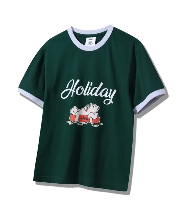Футболка с коротким рукавом Holiday Bear, Jeepkids