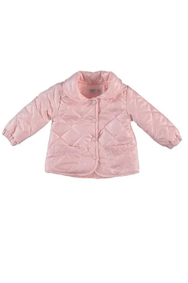 Детское пальто для девочек с воротником Питер Пэн Basics Dear Enika, Pink