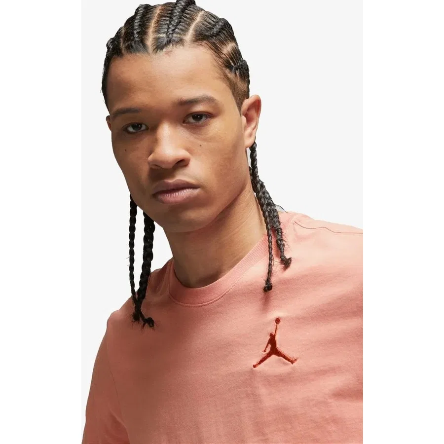 Футболка с коротким рукавом хлопковая Air Jordan Jumpman SS Crew, Nike, Оранжевый — фото 2