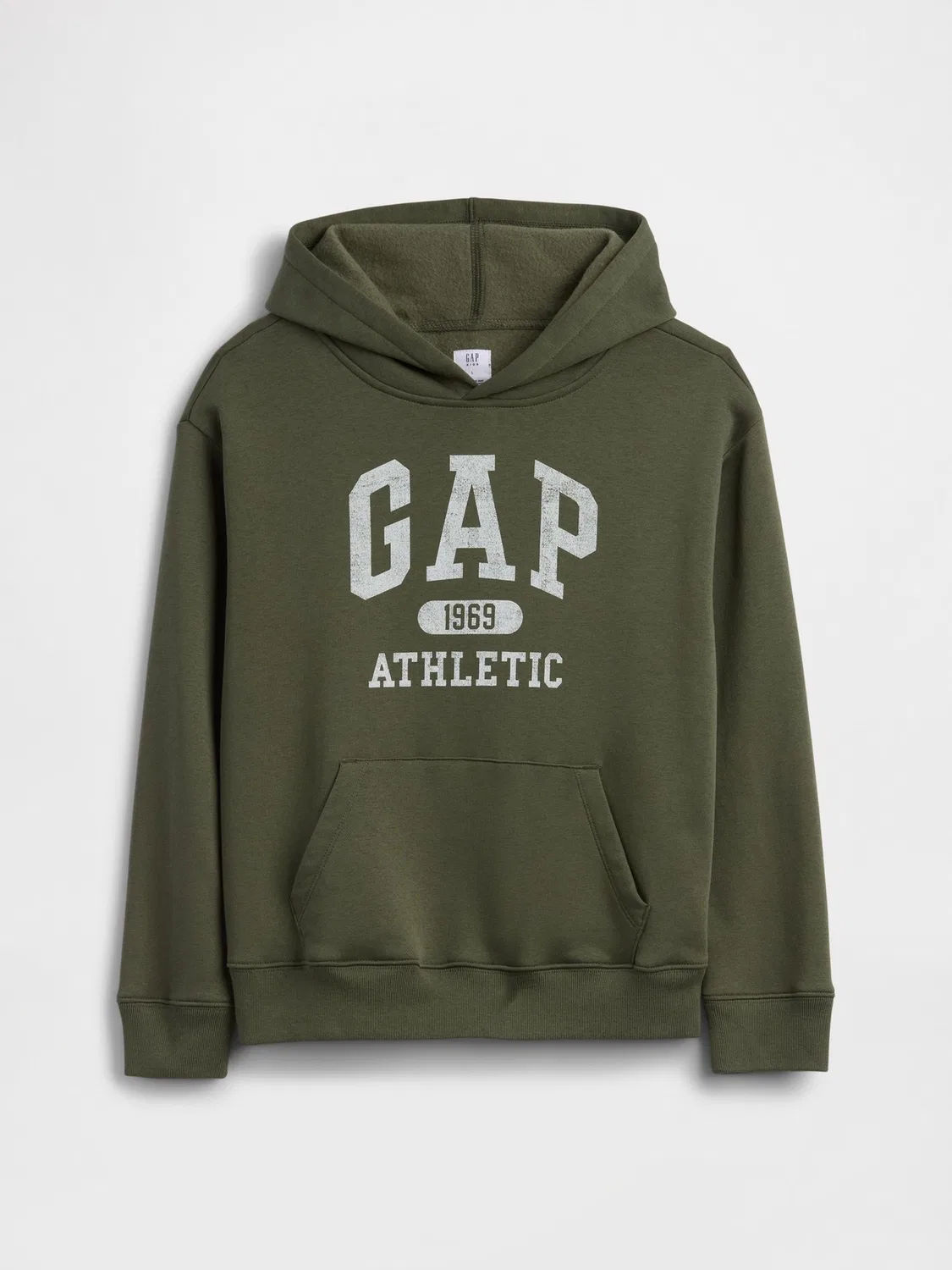Худи Relaxed Logo Gap, зеленый