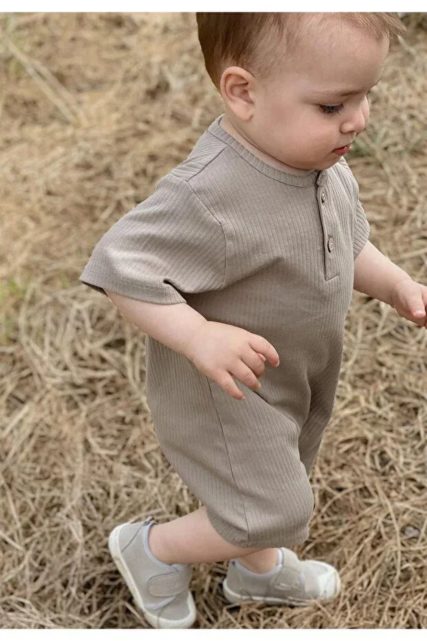 Детский комбинезон для девочек хлопковый Corduroy jumpsuit Cigit, Mink