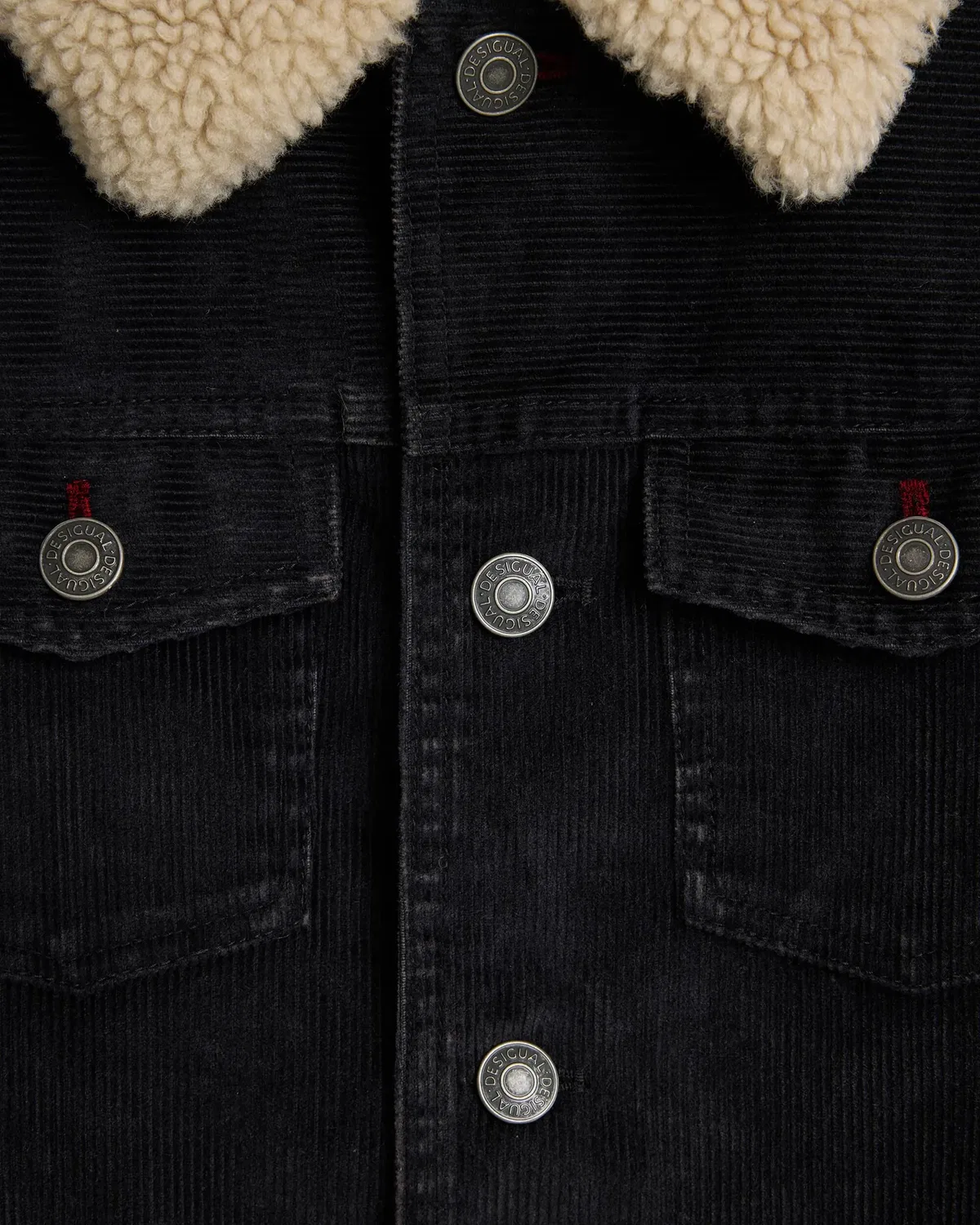 Детская куртка для мальчиков с воротником из искусственного меха Desigual, Gris Oscuro — фото 2