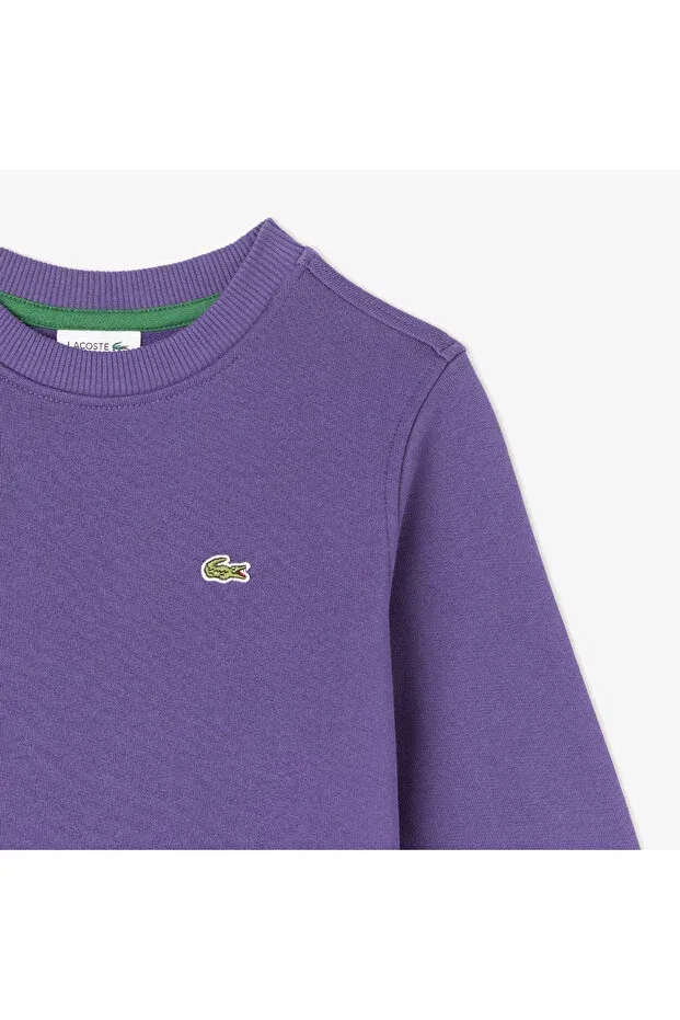 Детские свитшот для девочек с длинным рукавом Lacoste, Zsv-Mor — фото 2