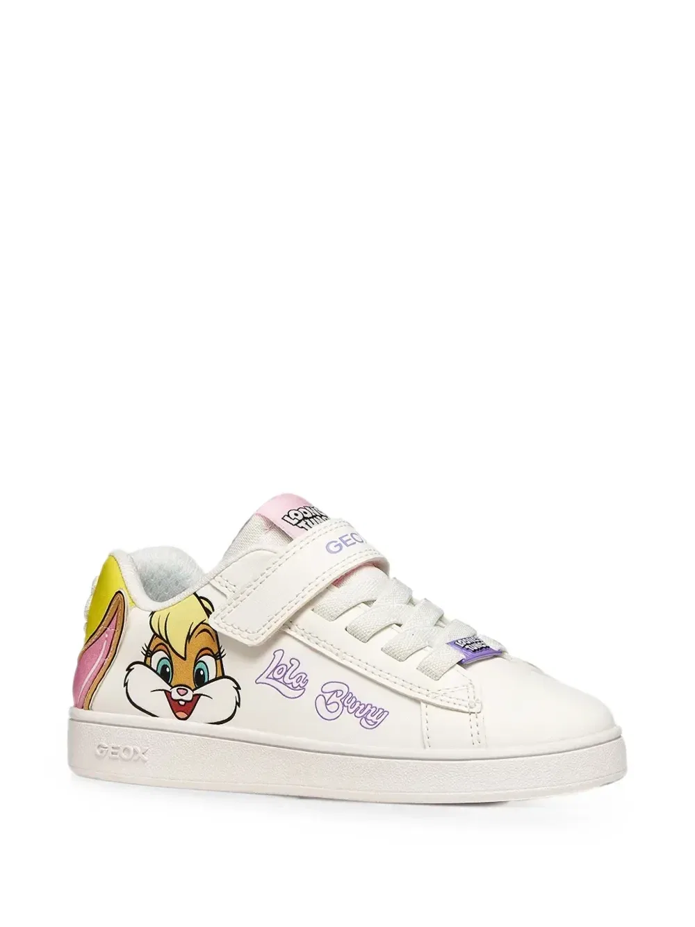 Кроссовки X Looney Tunes Eclipper на липучках Geox Kids, белый