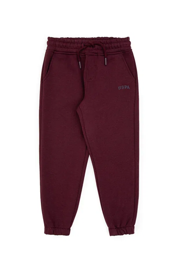 Детские спортивные штаны для мальчиков зауженные U.S. Polo Assn., Plum — фото 2