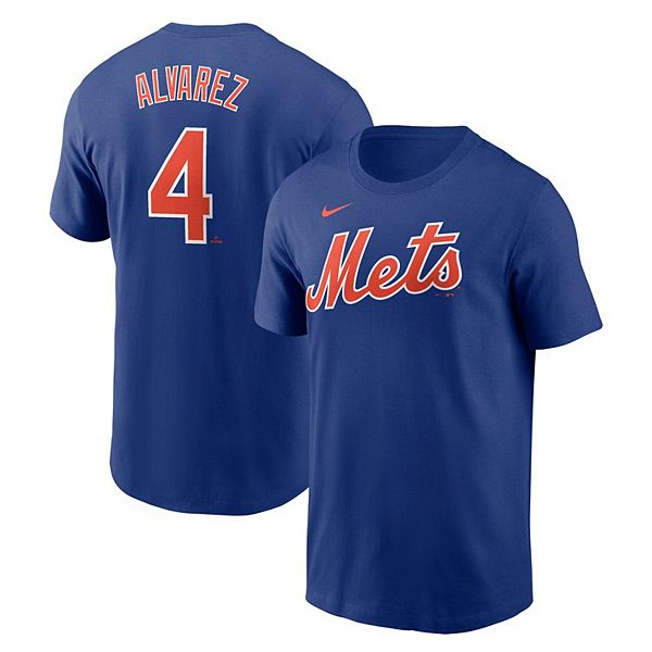 

Футболка с именем и номером francisco alvarez royal new york mets Nike