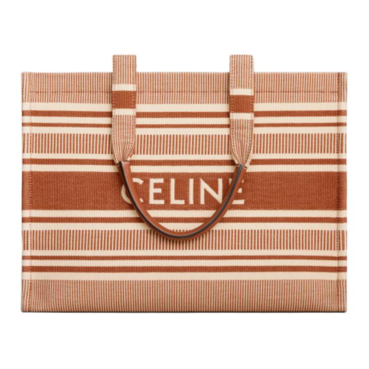 

Сумка-шоппер Cabas Thais Fabric With Cow Leather, сумка для покупок, женская ручная кладь Tubas Ochre CELINE