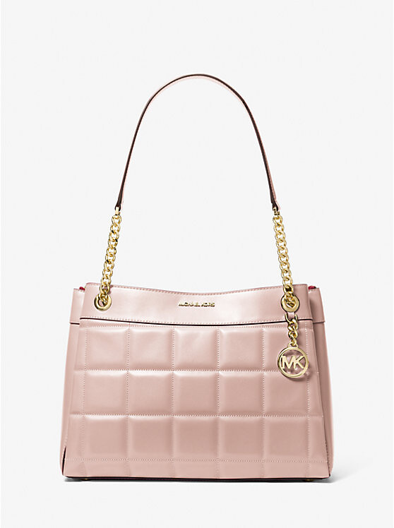

Сумка-тоут Susan Medium из стеганой кожи Michael Kors, розовый