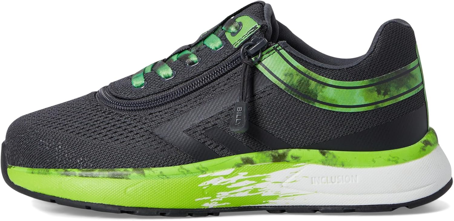 Детская обувь Billy унисекс Billy Sport Inclusion (старшие/младшие дети) Billy Footwear, Smoke/Lime Fire — фото 4