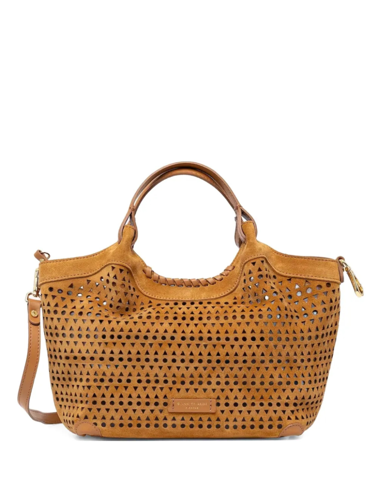 

GIANNI CHIARINI сумка-тоут с перфорацией, коричневый