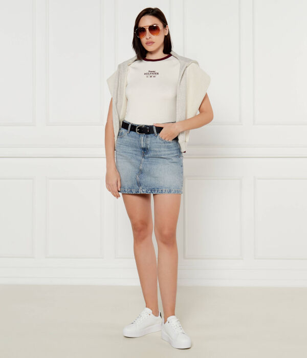 Футболки Slim fit Tommy Hilfiger, экрю — фото 2