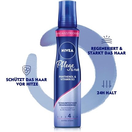Сильная пена для ухода и фиксации 150 мл, Nivea — фото 3