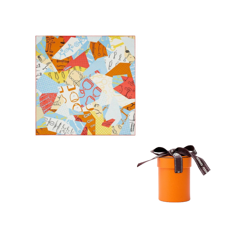 

HERMES Шелковый шарф Unisex Multicolor