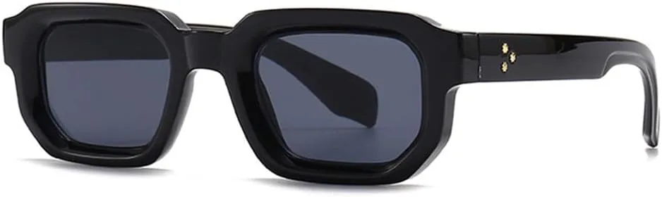 

Солнцезащитные очки Rivets для женщин, UV400, градиентные, для мужчин, в стиле панк, для занятий спортом на открытом воздухе, бега и езды generic, Black Gray