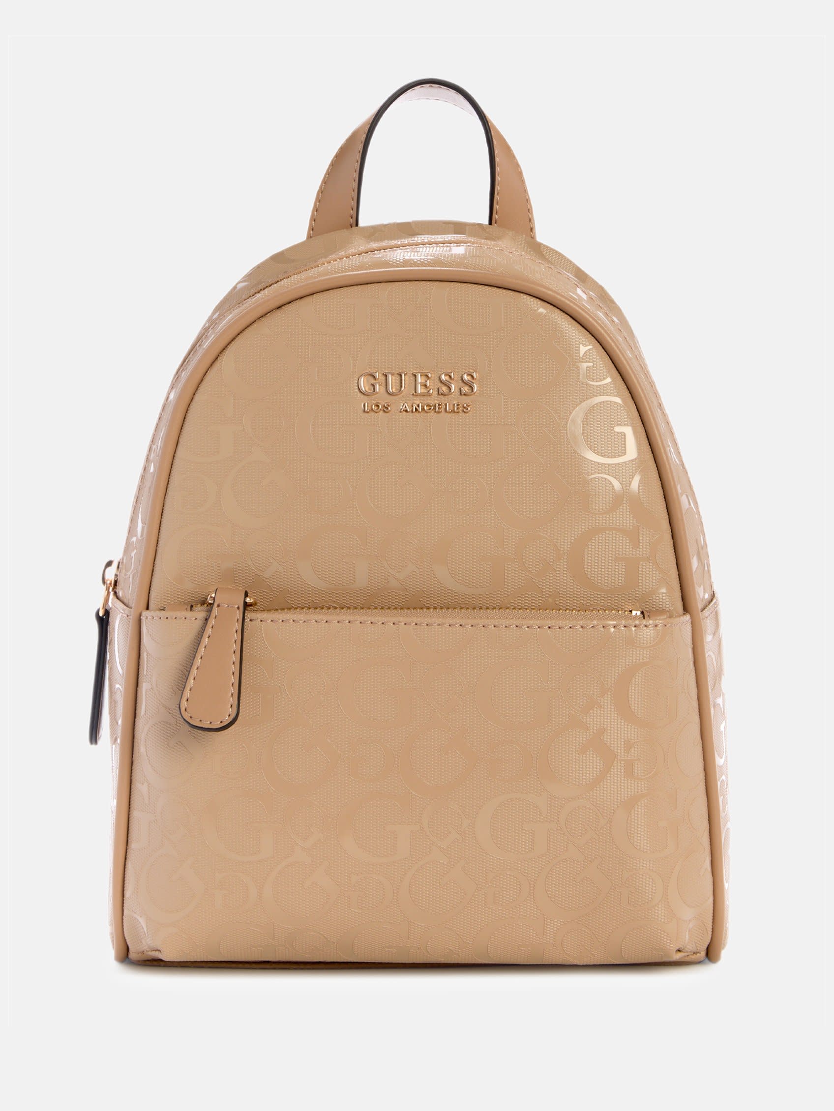 

Рюкзак Millom с глянцевым покрытием и логотипом Guess Factory, Caramel