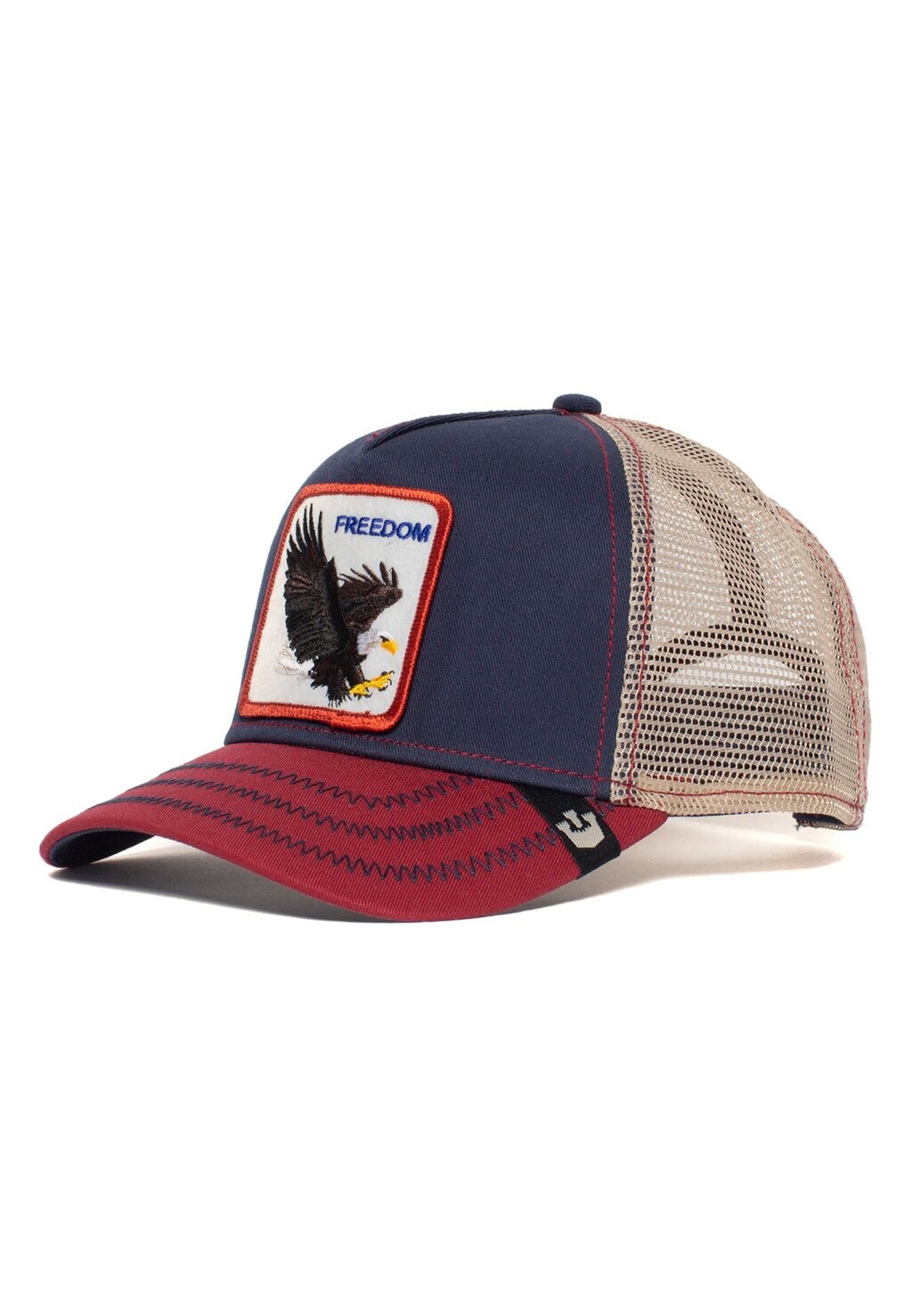 

Бейсболка THE FREEDOM EAGLE DUNKELBLAU DUNKELROT Goorin Bros, цвет blau