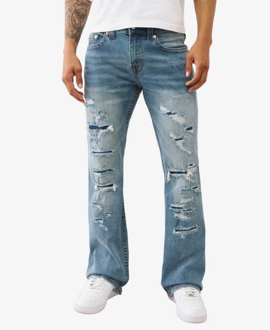 

Мужские джинсы Brice Flare Regular-Fit True Religion, Feildstn Distrs Wash Mending