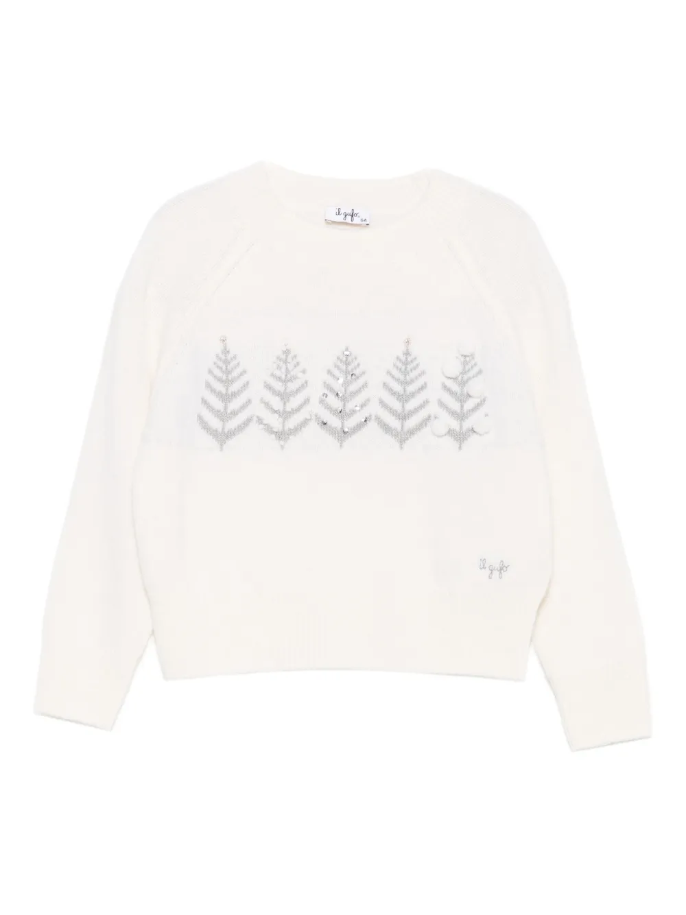 

Свитер, украшенный стразами Il Gufo, белый