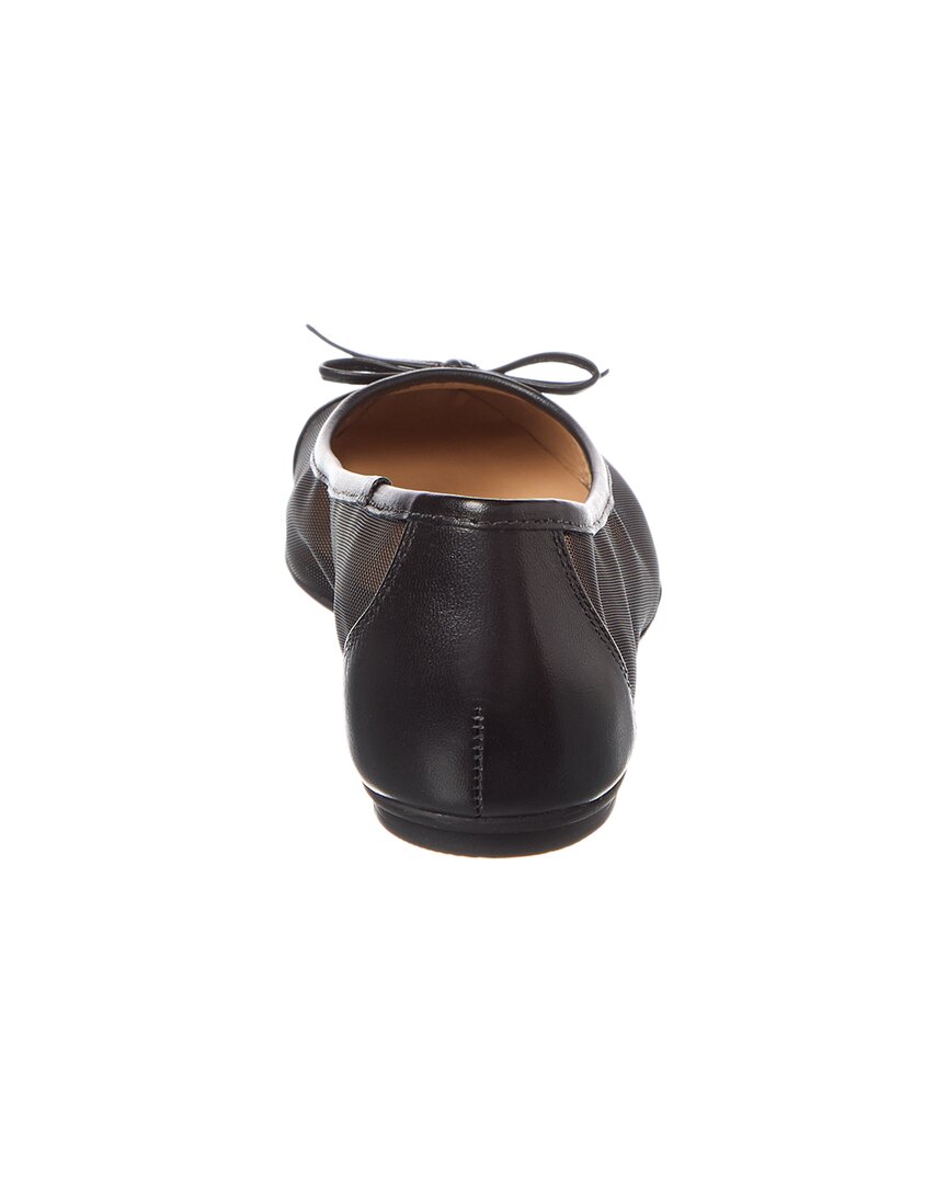 Туфли Cordelia Shimmer Mesh & Leather на плоской подошве на французской подошве French Sole, черный — фото 3