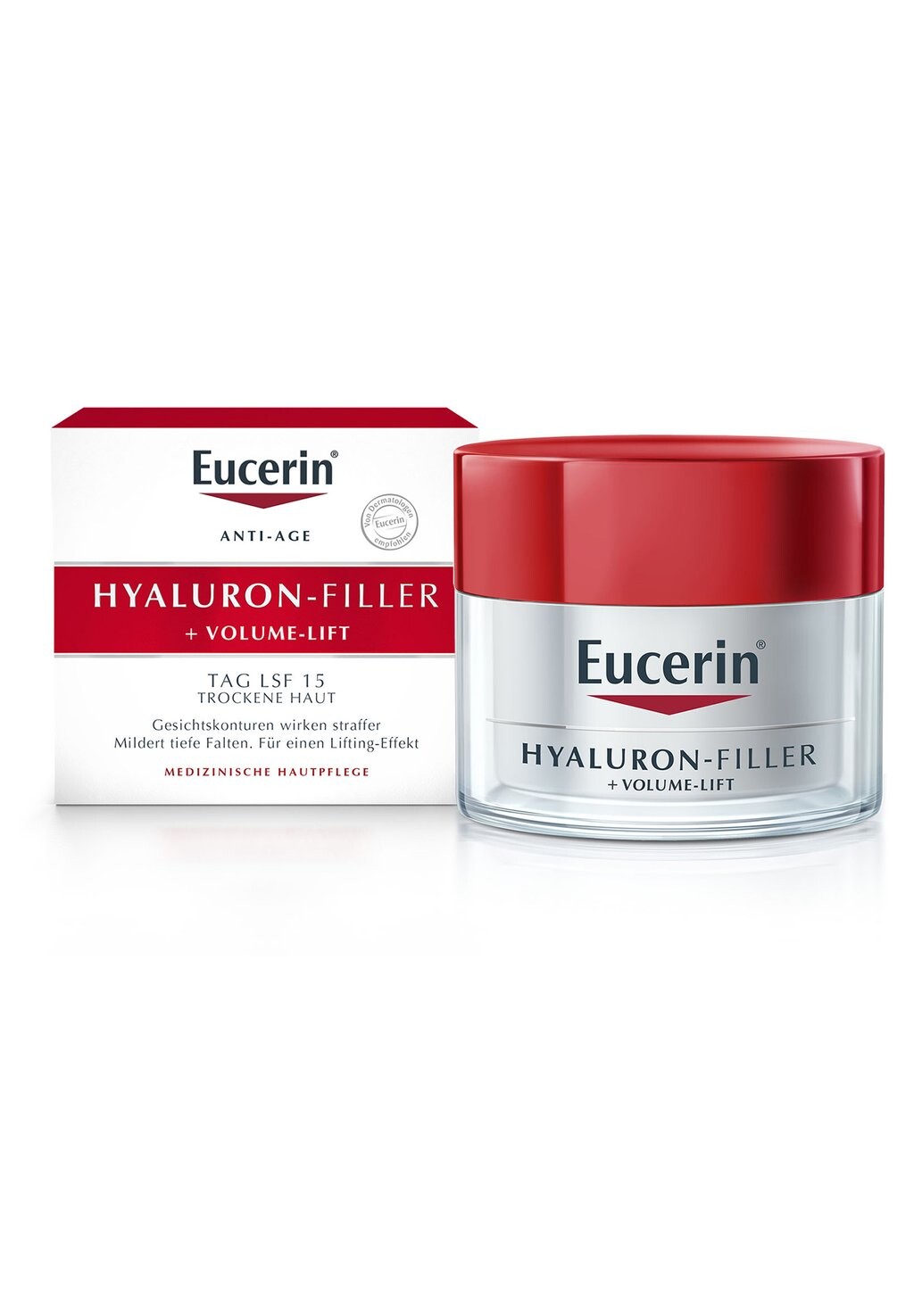 

Антивозрастной уход TAGESPFLEGE TAGESCREME HYALURON-FILLER + VOLUME-LIFT, FÜR TROCKE Eucerin