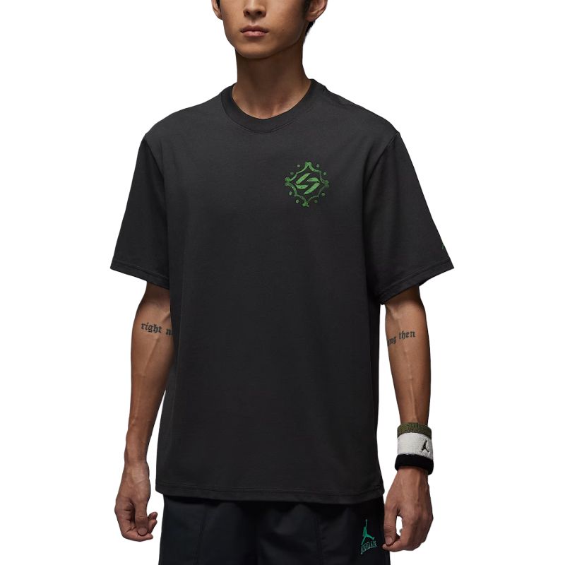 

Jordan Футболка мужская Coal Black/Roaring Green с круглым вырезом, Черный, Jordan Футболка мужская Coal Black/Roaring Green с круглым вырезом