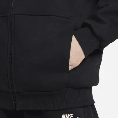 Худи Nike Sportswear Club Fleece, черный/белый — фото 4