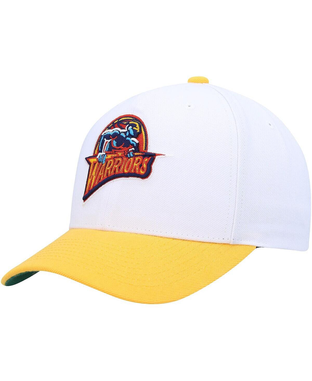 

Мужская бело-золотая кепка Golden State Warriors Hardwood Classics Core 2-Tone 2.0 Pro Snapback Mitchell & Ness