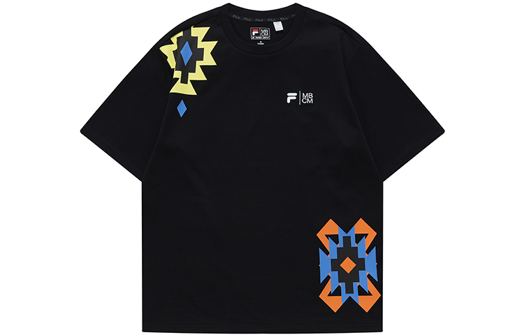 

FILA FUSION Футболка унисекс MARCELO BURLON COUNTY OF MILAN, черная как смоль