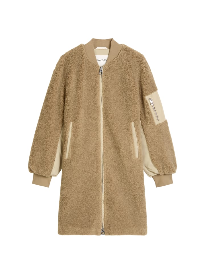 

Marc O'Polo Пальто-«мишка» в стиле «блузон», свободного кроя, цвет «мягкий мокко»