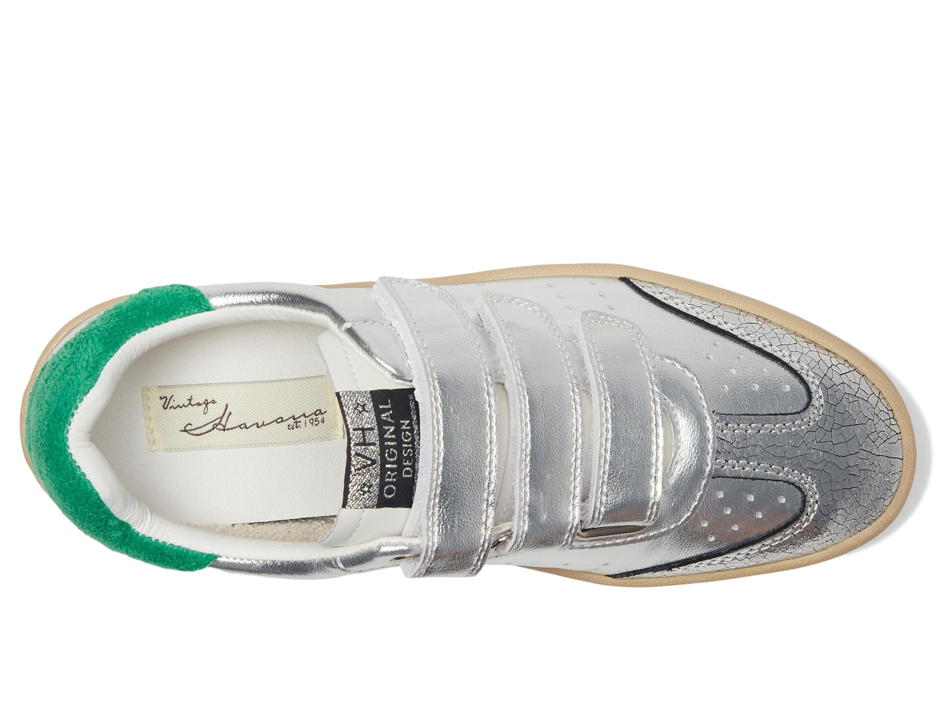 Кроссовки Vintage Havana Ease, цвет Silver/Green — фото 2