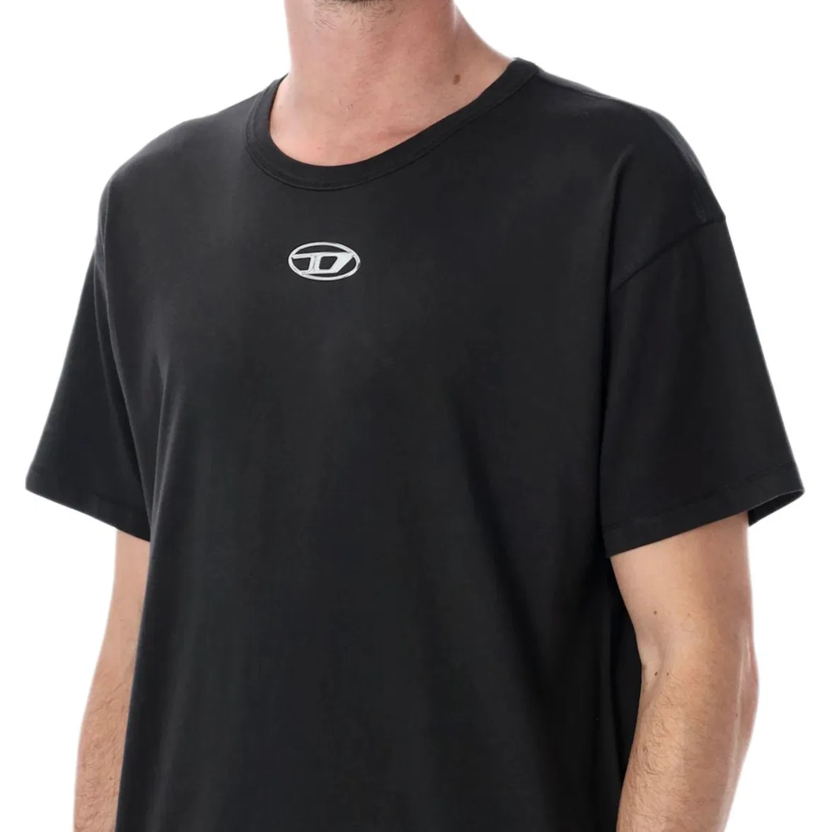 Футболка T-Norm-Lod Oval D Logo DIESEL, Black — фото 4