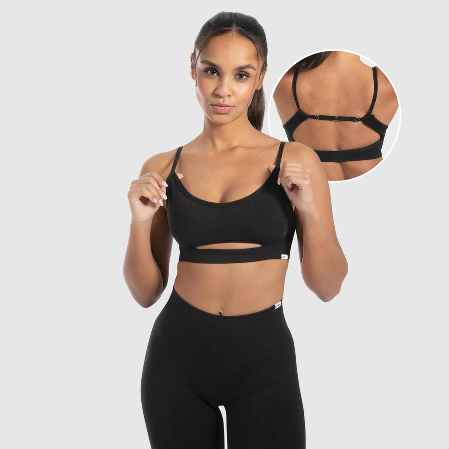 

SMILODOX Женский спортивный бюстгальтер Nesa Black