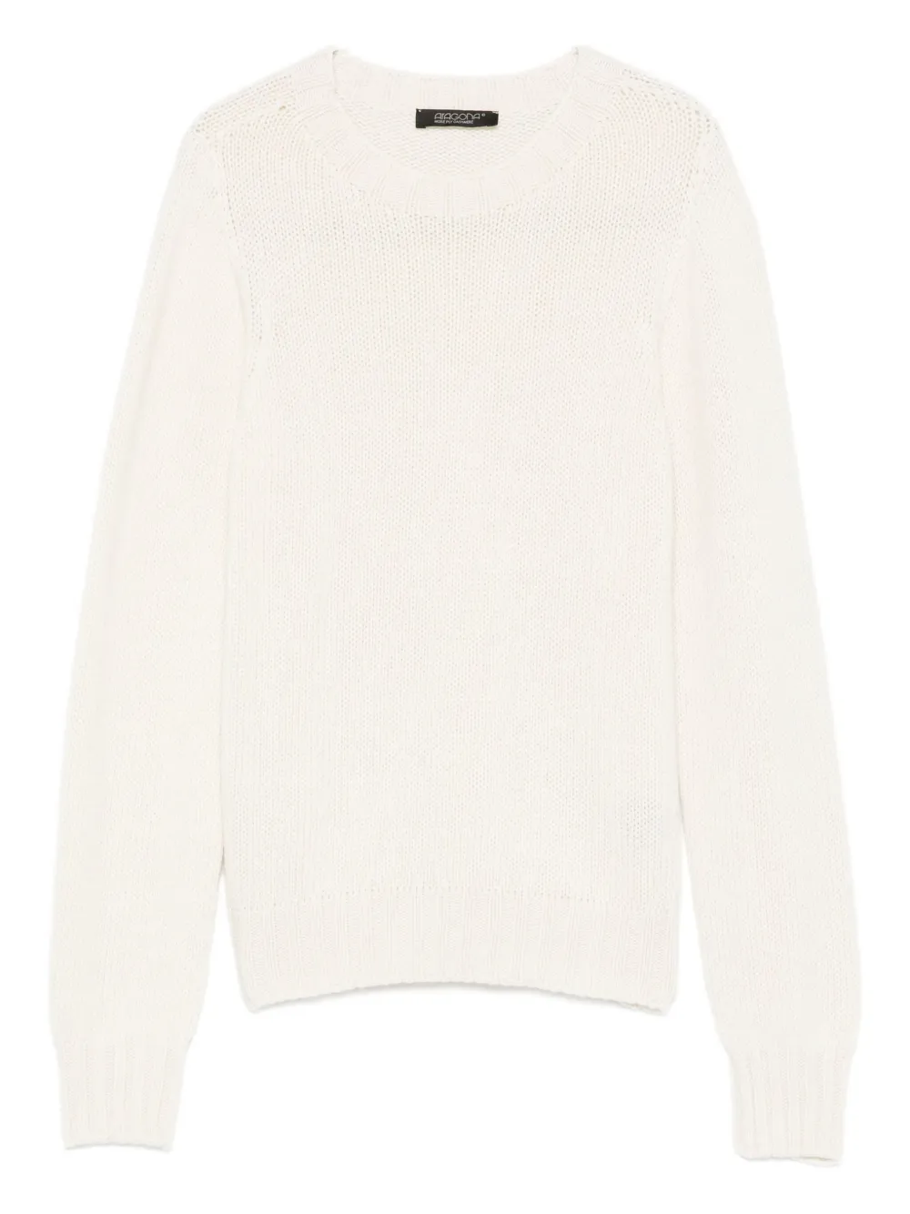 

Кашемировый свитер с круглым вырезом Aragona, белый