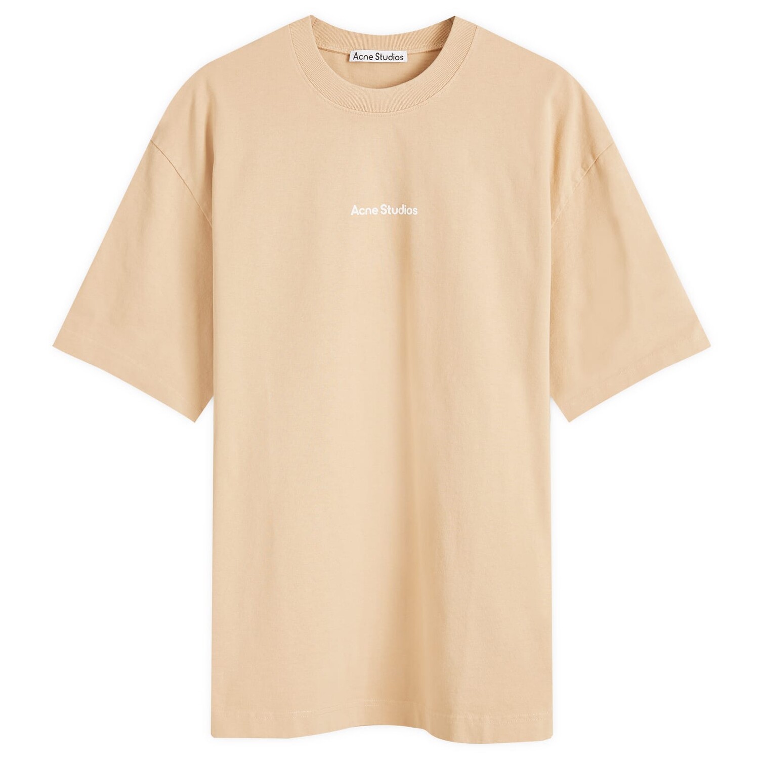 

Футболка Acne Studios Exford Stamp T-Shirt, цвет Wheat Beige